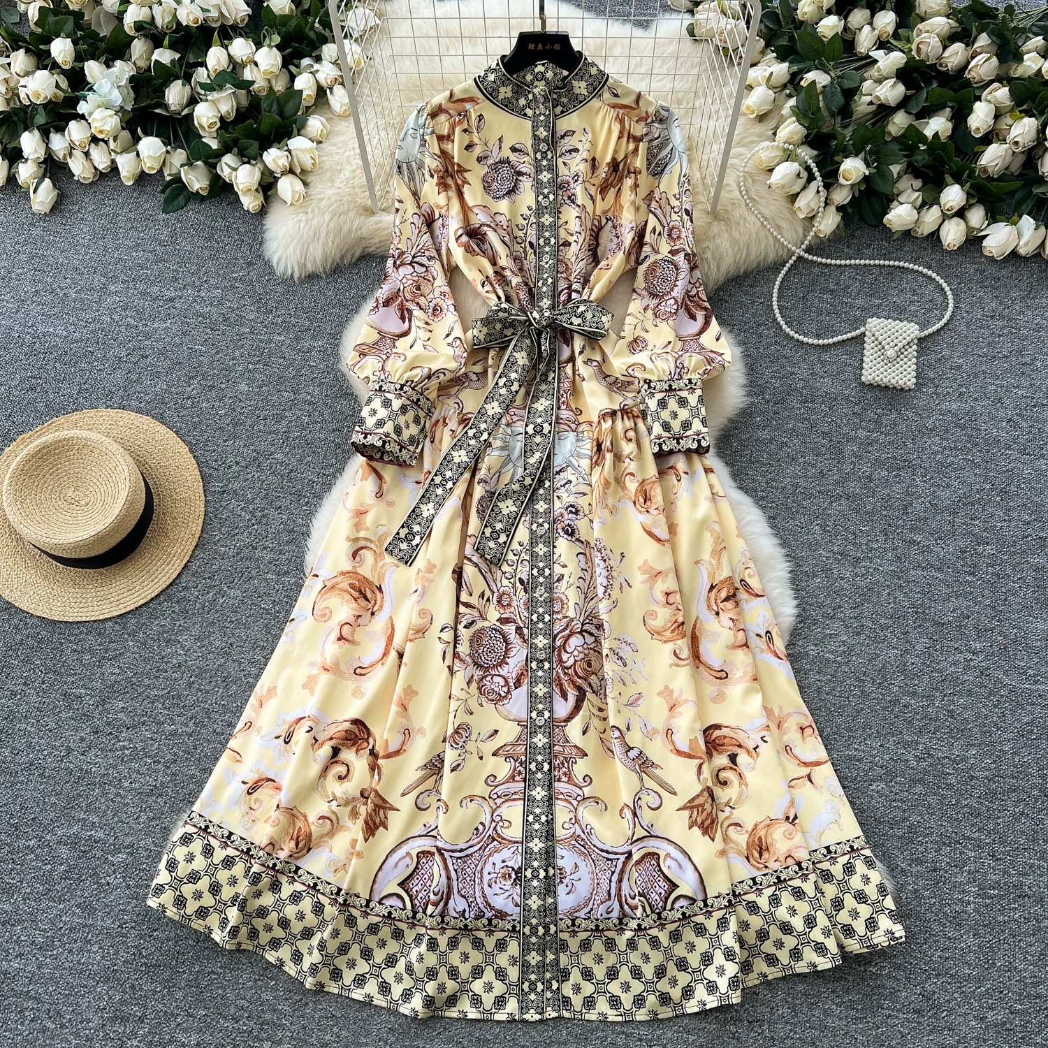 Summer stunner print dress ED184 images